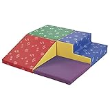 ECR4Kids SoftZone Little Me Foam Corner Climber - Indoor Active Play Structure for Toddlers and Kids - Soft Foam Play Set, Primary
