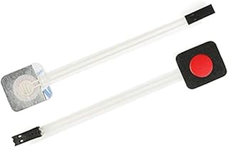 XIBANY Teclado con Interruptor de Membrana, 1 Uds./5 uds., 1 tecla, Interruptor de Membrana de Matriz, Tablero de Teclado Rojo, Verde, Gris y Amarillo (Color : Red, Size : 5Pcs)