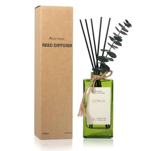 Ambientador Citrus con varillas y hojas de eucalipto 150ml miniatura 1