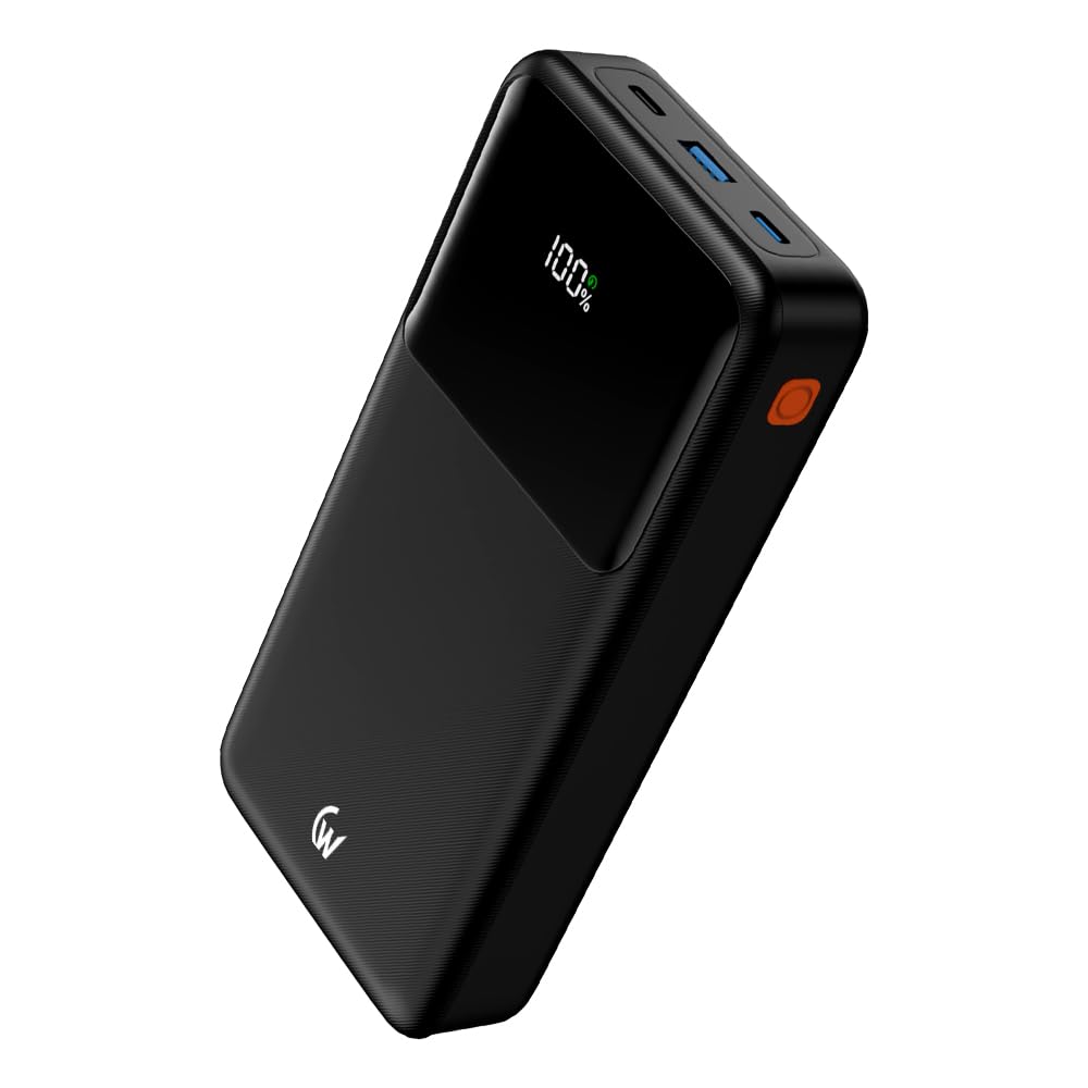35W Fast Charging 20000mAh Power Bank for Type-C Devices (2X USB-C, 1x USB-A) Power Delivery & Quick Charge (Li-Polymer, Black)-image-32