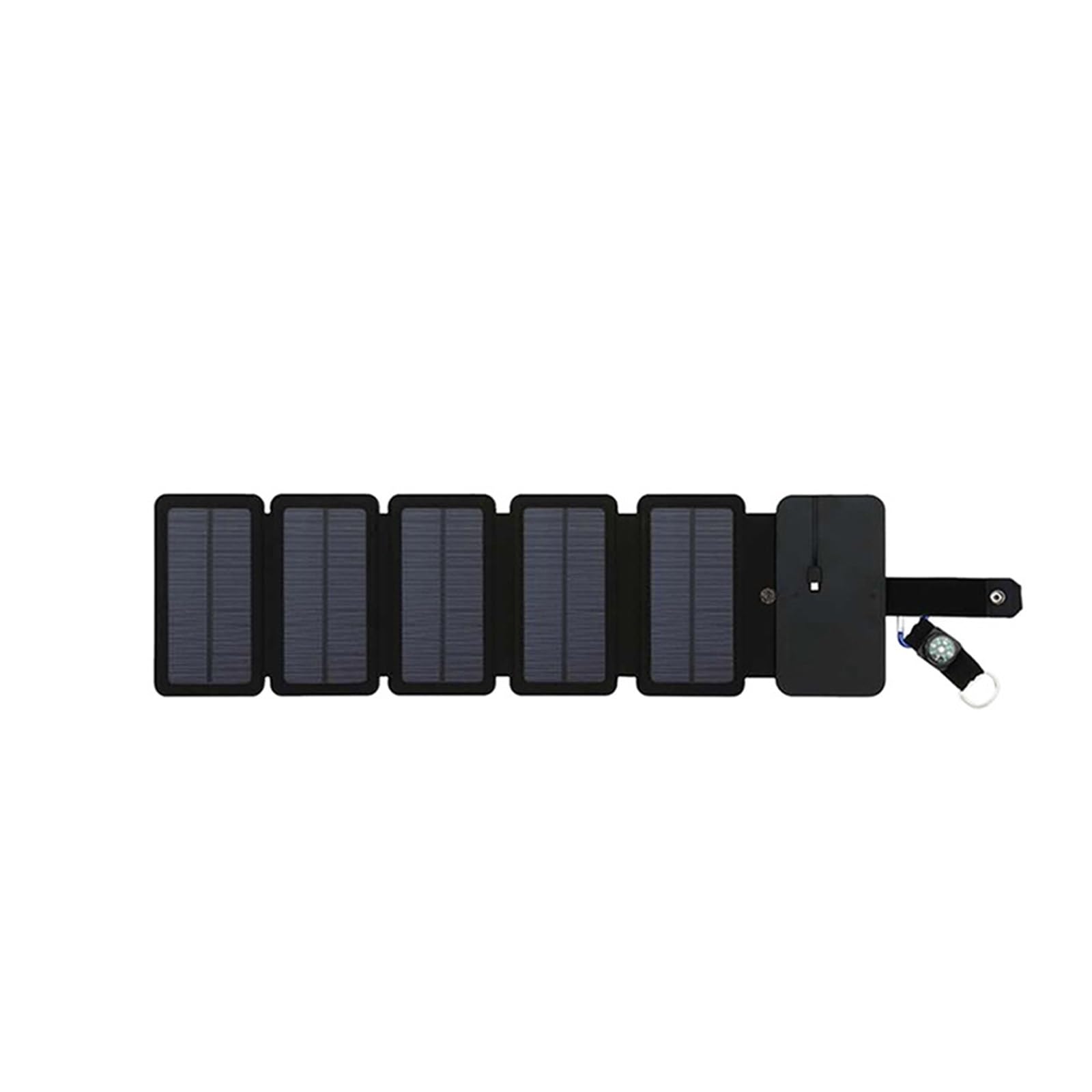 Panneau solaire portatif 5 volets 30W pliable avec boussole intégrée USB