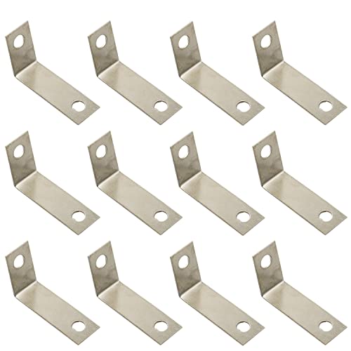 Youliang 50 Stück Bilderrahmen Federhalter Clips Leinwand Clips Ecke DIY Bilderrahmen Werkzeuge Kopfschrauben Cover