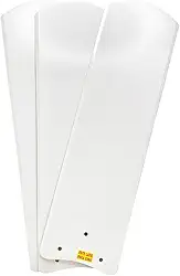 Jogo Com 3 Pás Brancas Retas Mdf Compatível com Ventiladores De Teto da marca Venti-Delta