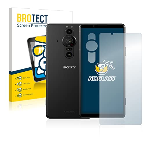 BROTECT Protector Pantalla Cristal para Sony Xperia Pro-I (Frontal+Cámara) Protector Vidrio - [Dureza 9H, Anti-Arañazos]