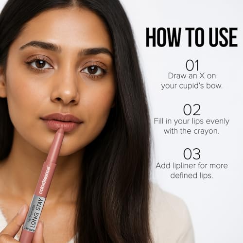 Image of Coloressence Hydra Matte Lip Crayon Lipstick, Moment, 1gm | Long Lasting | Matte Finish | Hydrating Formula | Smudgeproof | Sweatproof | Rich Coverage