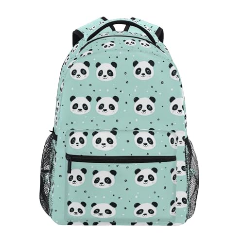 Cute Panda School Backpack for Kids Girls/Boys Teens Bookbag Student Backpacks Travel Daypack Shoulder Bags Medium