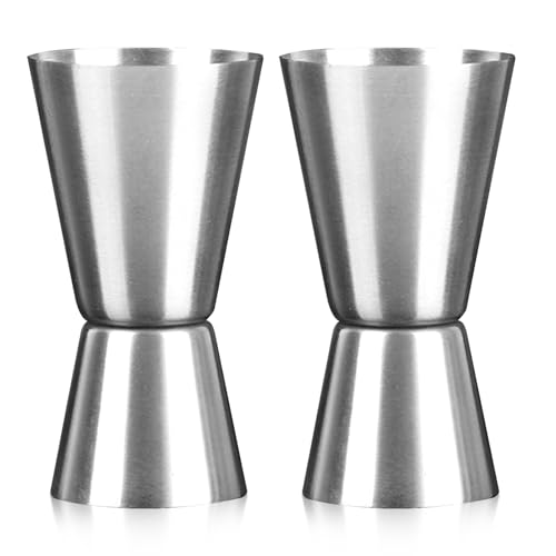 Vaso medidor doble de acero inoxidable 1oz/2oz estilo japonés miniatura 1