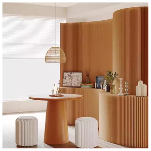 Red Decorativa, Separador De Ambientes De Papel Para Interiores Con Estante, Biombo Plegable Y Ajustable, Pantalla Decorativa Para El Hogar, Dormitorio, Oficina, Estudio, Exposición(marrón,2X2M)