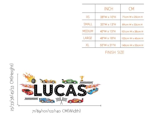 Vinilo Decorativo Cars Personalizado para Cuarto Infantil miniatura 6