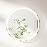 RELAX4LIFE Espejo de Baño LED Redondo 80 cm, Espejo de Baño con Iluminación,...