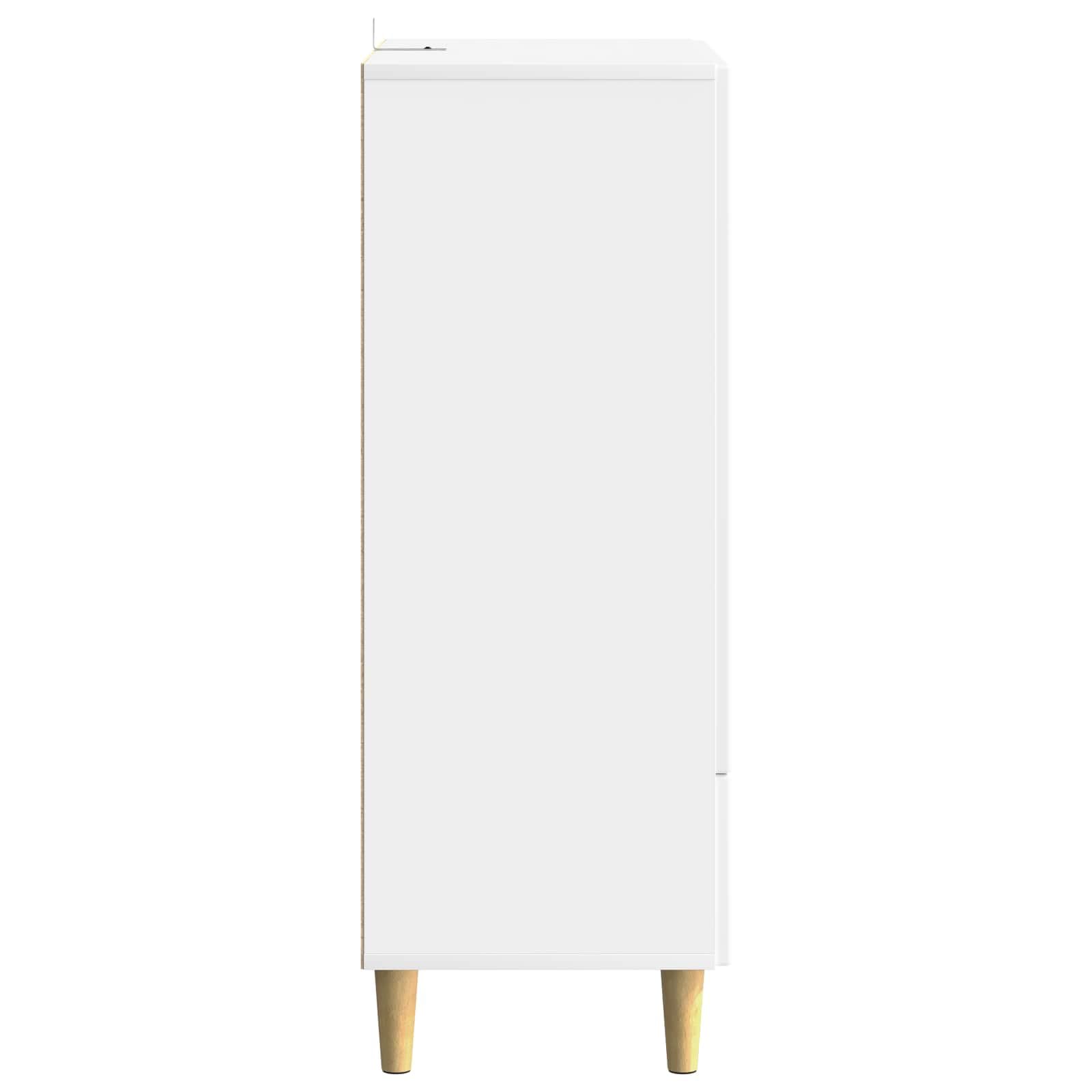 Credenza bianca, 66 x 34,5 x 95 cm, comò in legno