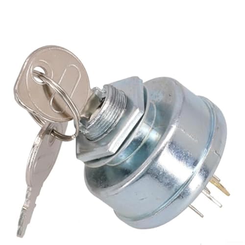 Contacteur d’allumage pour tondeuse avec 2 clés, interrupteur de démarrage 5 broches compatible MTD 725-0267/725-0267A / 925-0267/925-0267A, pour tracteur...