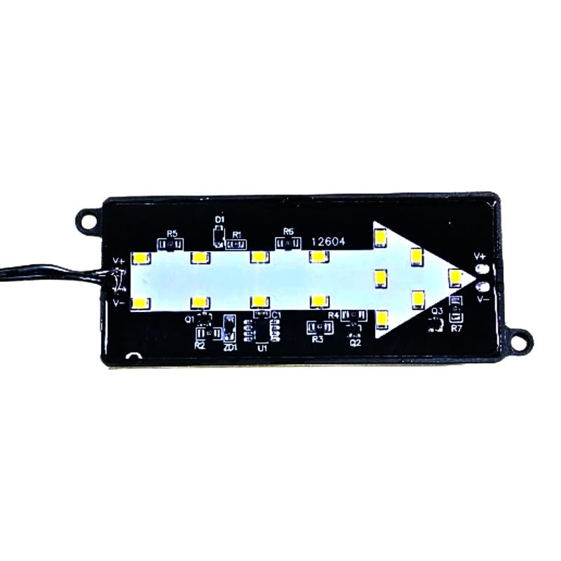 Image of 12V 5W Arrow LED Module Light for Car Bike Number Plate | Decorative Waterproof LED for Vehicle Modification (Pack of 2)