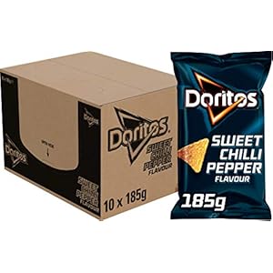 Doritos Tortilla Chips Sweet Chilli Pepper, Doos 10 stuks x 185 g