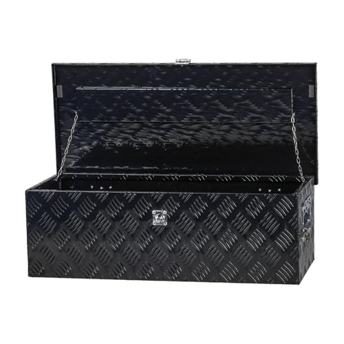 Autoforever AF-BOXES 30 Inch Heavy Duty Aluminum Diamond Plate Tool Box Chest Box Pick Up Truck Bed Rv Trailer Toolbox Storage Organizer thumb #1