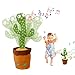 Furado Giocattoli Di Cactus Danzante,Peluche a Forma Di Cactus Con 120 Canzoni Che,Elettronico Shake Danza Cactus Con Canta E Balla Per Bambini, Famiglia, Amici Giocattolo Creativo