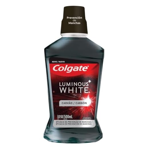 Colgate Enxaguante Bucal Clareador Luminous White Carvão 500Ml