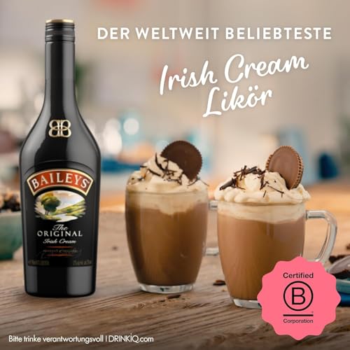 Baileys Original und Baileys Chocolate Bundle, Irish Cream Likör, 17 Prozent vol (700 ml) + 15,5 Prozent vol (500 ml), perfekt für Schokoladenfans