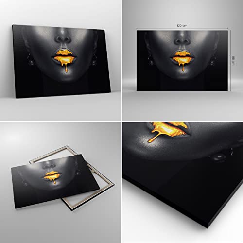 ARTTOR Quadro su tela - Elemento unico - Oro Bocca...
