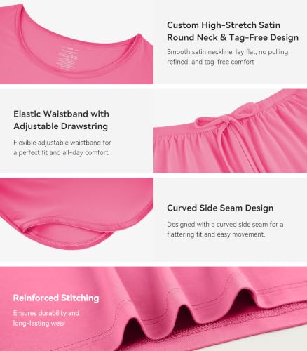 Image of WiWi Bamboo Viscose Womens Pajamas Cooling Sleepwear for Hot Flashes S-4X