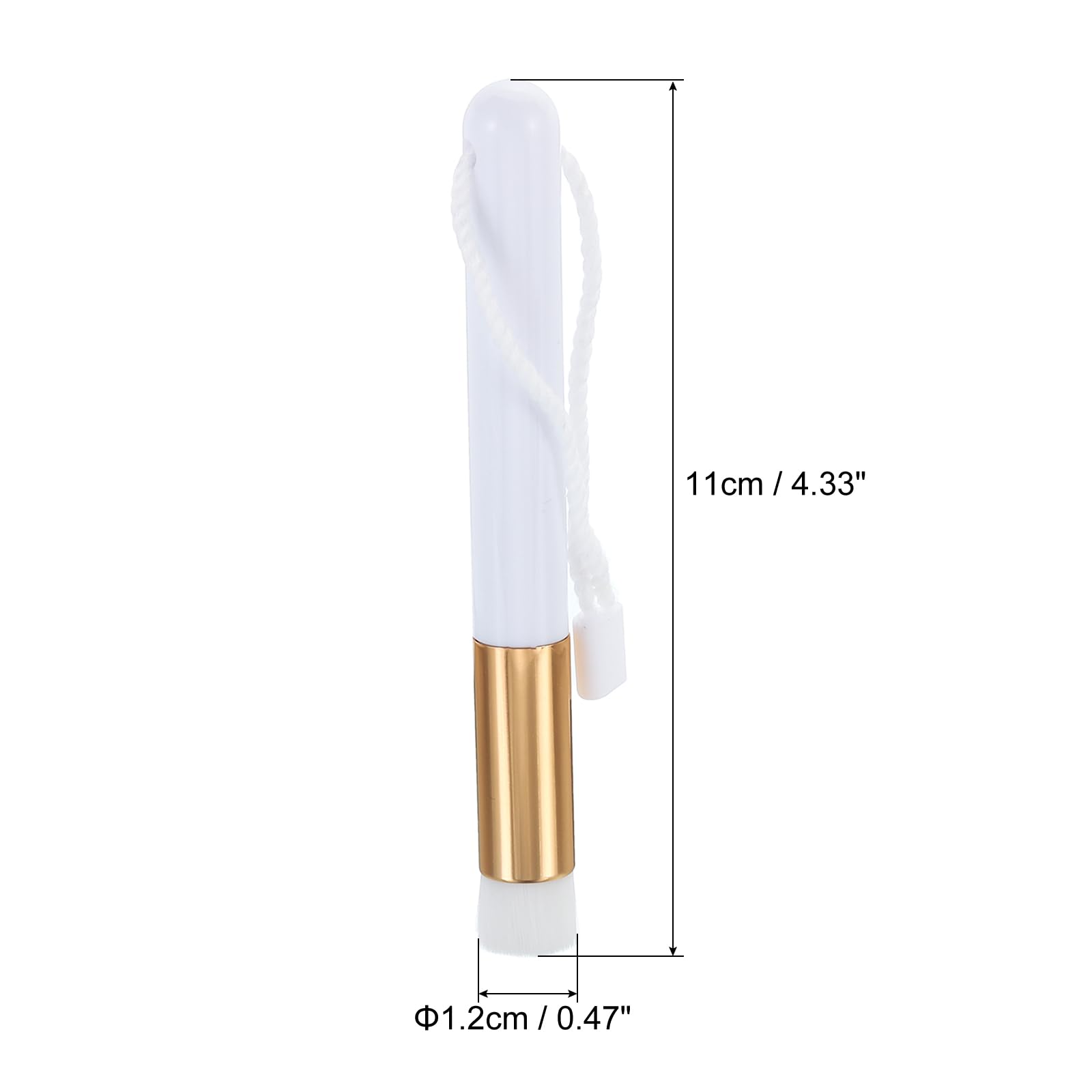 PATIKIL Ink Blending Brushes Mini for Card Making 10 Pcs Small Ink Painting Blending Brushes Tool for Craft Drawing Stamping DIY White Golden - Image 2