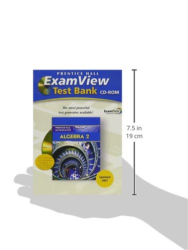 Prentice Hall Math Algebra 2 Examview Test Generator CD 2007c - Image 3