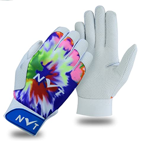 NVT Baseball Batting Gloves Men Multi/Blue Medium