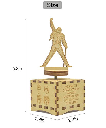Queen Music Box, Song Bohemian Rhapsody, Clockwork Mechanism, Birthday Christmas Xmas Gifts, Fans Collections, Room Decorations (Queen 01) #TOP2