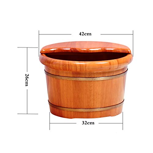 Spa de pies de madera Katzowen con masaje y tapa miniatura 5