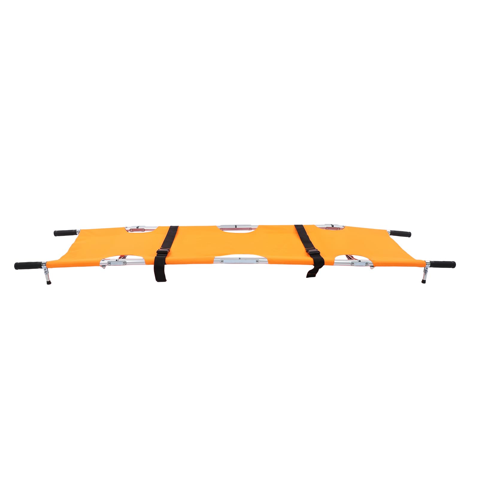 Camilla plegable con hebillas, transportador de emergencia, portátil, 210 x 53 cm (color naranja)