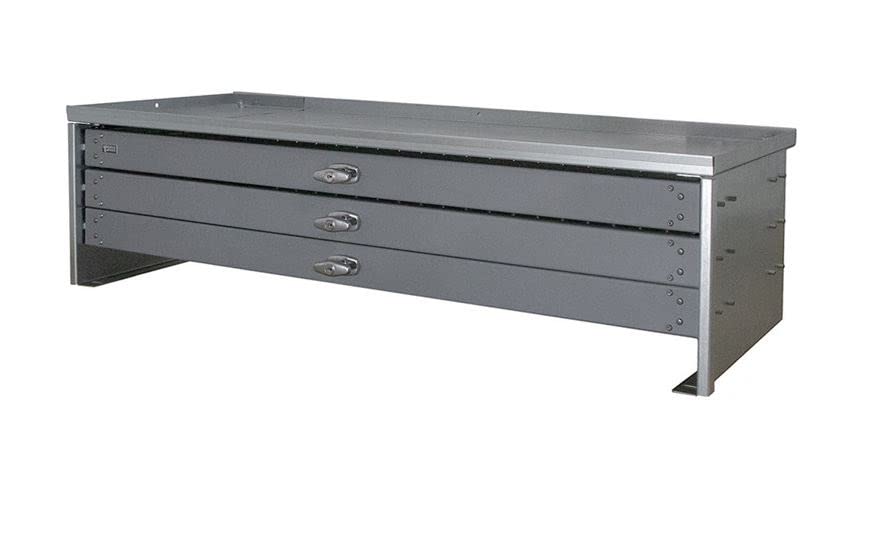 Stellar 23378, (3) Drawer Heavy-Duty Steel Toolbox- 13.5" H x 48" W x 18.75" D