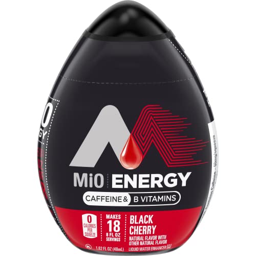 Image of MiO Energy Black Cherry Naturally Flavored Liquid Water Enhancer 12 Count 1.62 fl oz