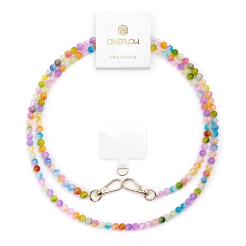 ONEFLOW Perlen Handykette Universal zum Umhängen, Handyband für...