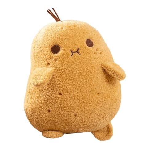Xshelley 25 cm Potato Plush Toy Pillow Soft Stuffed Food Potato Plushie Pillow Toys Doll Decorative Throw Pillows for Kids Boys Girls Birthday Xmas Gift