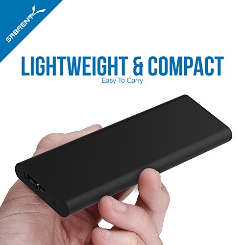 Sabrent Box Case da SSD M.2 [NGFF] a USB 3.0 in Alluminio (EC-M2MC)