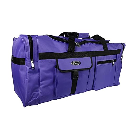 Bolsa de Deporte Grande XL de 110L. Maleta para Deporte, Gimnasio, Viaje, Camping, almacenaje. Impermeable. (Violeta)