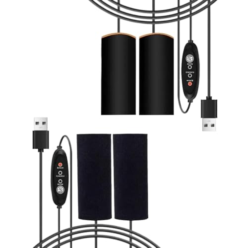 Beheizte Griffe für Motorrad – Elektrisches Lenkerheizungsset, einstellbare Temperaturregelung | Rutschfester Gummigriff mit Schnellheizelement für Scooter, ATV, Fahrrad, A