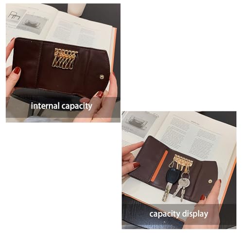 Women's Slim Credit Card Cash Holder, Coin Pocket Leather Zipper Wallets Mini Pouch Birthday Christmas Gift Wallet4