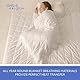 SLEEP & GLOW Kühlende, beschwerte Premium-Decke Fadendichte 400 Baumwolle mit Glasperlen & ohne Klebstoffe atmungsaktive ganzjährige schwere Decke - 7 kg Twin-Size 155 cm x 220 cm (Weiß)