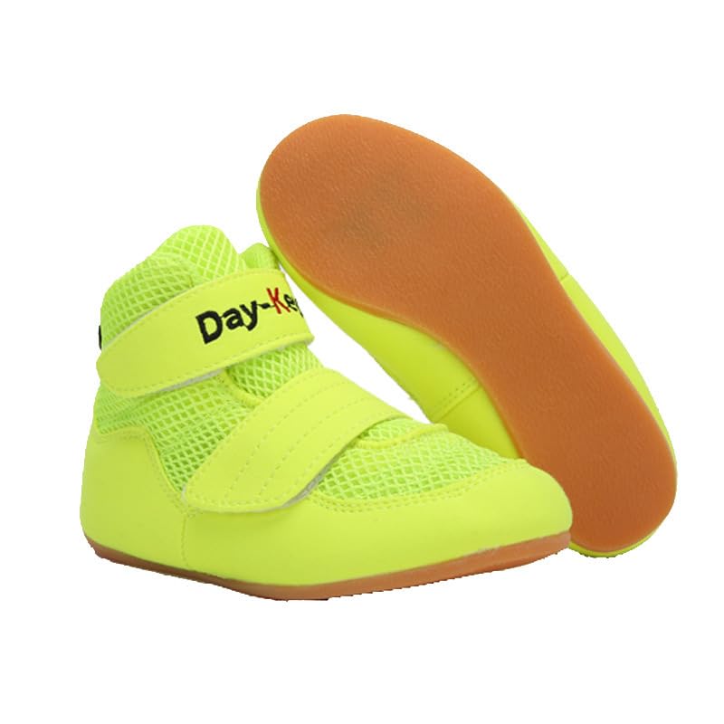 Bambini Wrestling Sneakers Ragazzi Ragazze Boxe Scarpe Casual Leggero Boxe Stivali Cinturino Regolabile Sneakers