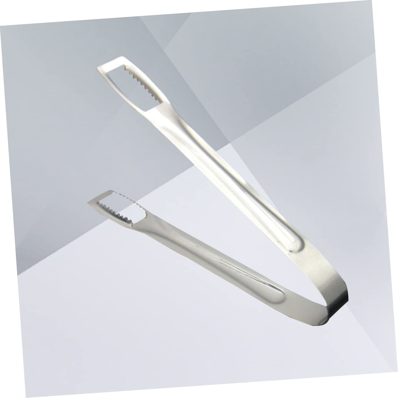 Cabilock Quality Stainless Steel Tongs for Ice Food Ice Tongs Sugar Cube Clamp Kitchen Tool