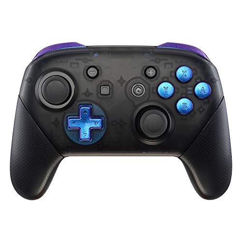 eXtremeRate Purple Blue Chameleon Repair ABXY D-pad ZR ZL L R Keys for Nintendo Switch Pro Controlle - //coolthings.us