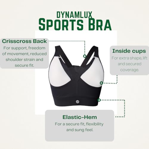 Image of Women Zip Front High Impact Sports Bra for Fitness, Workout, and Training for Physical Wellness Black