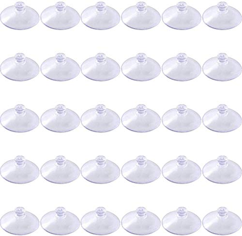 30 Pièces Tétines avec Trou, 40 mm décoration-tétine Ventouse de Suspension Fixation Ventouse Cover