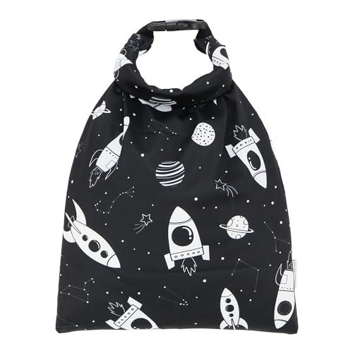 ZEACCT Bolsa Impermeable para Ropa Húmeda/Seca con Hebilla, Bolsa Impermeable Lavable Y Reutilizable para Pañales Húmedos, Bolsa para Trajes de Baño Mojados, Bolsa para Pañales Húmedos/Secos(Negro)