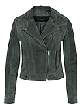Wildlederjacke VERO MODA Damen VMROYCESALON Short Wildleder/Velourss Jacket COL Lederjacke, Laurel Wreath, S