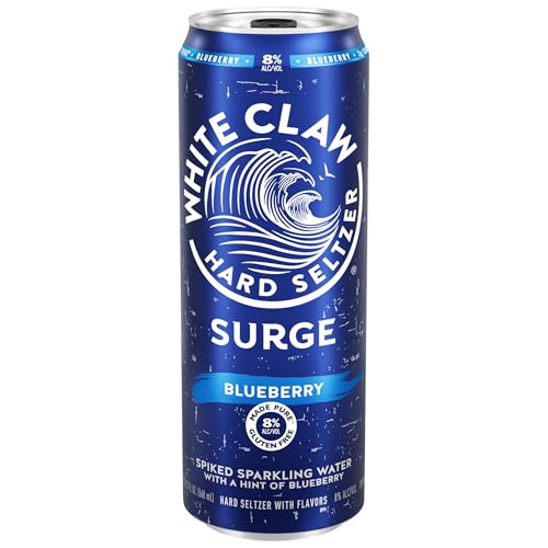 White Claw Surge Hard Seltzer Blueberry, 19.2 fl oz Can,