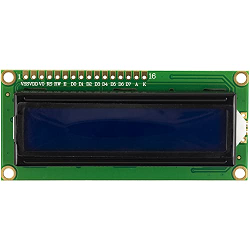 Naughtystarts 2Pcs 1602A Lcd Display Module Dc 5V 16X2 Character Hd44780 Controller Lcm Blue Blacklight For Arduino thumb #2