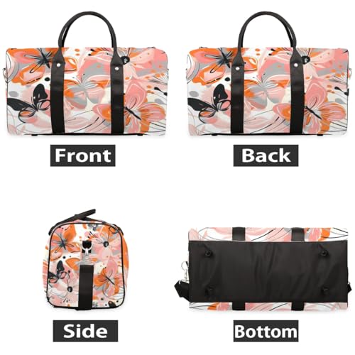 Travel Duffle Bag Butterfly Abstract Colorful Sports Gym Bag for Women Men Gym Bag Weekender Overnight Bags Waterproof Carry On Tote Bag Workout Bag Dance Swimming Yoga Hospital Maternity Bag2