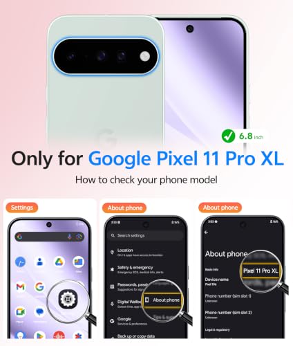 Image of FNTCASE for Google Pixel 11 Pro XL Case, Fit for Magsafe, Screen Protector | Translucent Matte Magnetic Back, 14FT Military Grade Drop Protection, Shockproof Protective Phone Cover, Light Purple